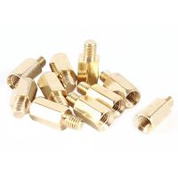 uxcell 10 Pcs PC PCB Motherboard Brass Standoff Hexagonal Spacer M3 8 4mm