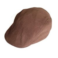 Wansan Men's Newsboy Gatsby Cabbie Hats Cotton Adjustable Driving Winter Hat Coffee