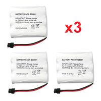 3 Fenzer Rechargeable Cordless Phone Batteries for Panasonic P-P508 P-P510 Cordless Telephone Battery Replacement Packs