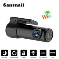 Sansnail Mini Dash Cam Wifi Full HD 1080P Car Blackbox Car Dash Cams DVR Dashboard Camera170° Wide Angle Lens Built In G-Sensor Motion Detection Loop Recorder Night Vision, SD Card is NOT Included
