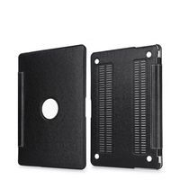 Apple Macbook 12 inch Case, PU Leather Case Full Body Sleeve Protective Cases for Apple MacBook 12 Inch with Retina Display Model A1534 (Version 2017/2016/2015), Black