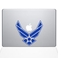 The Decal Guru Air Force MacBook Decal Vinyl Sticker - 15" MacBook Pro (2016 & Newer) - Dark Blue (1333-MAC-15X-DB)