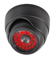 UniquExceptional UDC8-black, Indoor Dummy, Fake Dome Security Cameras with 30 Illuminating Nightime LEDs