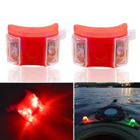 Botepon 2Pcs Boat Kayak Battery Navigation Lights Safety Lights Boat Bow Lights Stern Lights Bike Lights Pet Lights Night Running Lights with 3 Modes