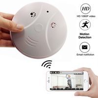 Smoke Detector Wireless IP Camera - TOTUOKEY Wi-Fi 1080P Camera Smoke Detector Nanny Cam Motion Detection Wireless IP Security Wall Mount Home Camera Remote Control Android iOS Free App PC View