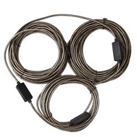 RELPER 80 Foot Premium Active USB 2.0 Extension Cable with Built-in Signal Booster Chipset Male to Female Connect Pc with Far Away Webcam (80ft with Booster Chipset)