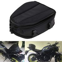 Motorcycle Tail Bag Waterproof Luggage Bag Seat Bag Motorbike Saddle Bags Multifunctional PU Leather Bike Bag Sport Backpack,15 Liters