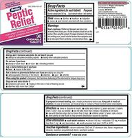 Rugby Peptic Relief Chewable Tablets, 30 Count Per Box