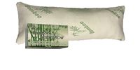 Golden Linens Bamboo Double Standard Full Body Pillow Hotel Quality Shredded Memory Foam with Removable Cover with Zipper - with Cool-Flow Breathable Cooling Hypoallergenic- 16" X 48" Body Pillow