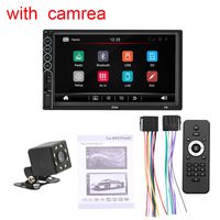 Zqasales 7 inch Double Din Touch Screen Car Stereo Upgrade The Latest Version MP5/4/3 Player FM Radio Video Support Backup Rear-View Camera Mirror Link