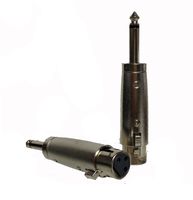 Tetra-Teknica XQF2M-2P XLR Female to 1/4" TS Male Adapter, 2-Pack