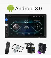 CarThree Android 8.1 Double Din Car Stereo 7 Inch Car Radio Touchscreen with GPS Navigation Wi-Fi USB DVR OBD Backup Camera Bluetooth Hands Free