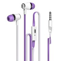 Dastone 3.5mm Noise Isolating Bass in-Ear Stereo Earphones Earbuds Headset,Headphones with Remote Control & Microphone for Smartphones Tablets Laptops Earphone Andriod iOS (Purple)