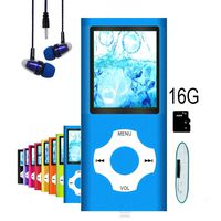 MP3 Player / MP4 Player, Hotechs MP3 Music Player with 16GB Memory SD Card Slim Classic Digital LCD 1.82'' Screen with FM Radio, ¡­