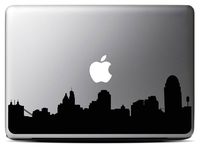 Cincinnati Skyline - Black (13 inch) Macbook Decal - Laptop Decal