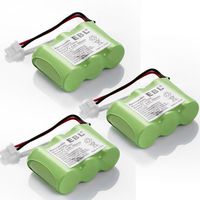 EBL 3 Pack Rechargeable Cordless Phone Batteries for Home Phone V-Tech BT-17333 BT-27333 BT-17233 BT-27233 BT-163345 BT-263345, Cordless Telephone Battery Replacement Packs