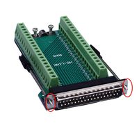 Anmbest DB37 Solderless RS232 D-SUB Serial to 37-pin Port Terminal Male Adapter Connector Breakout Board with Long Bolts