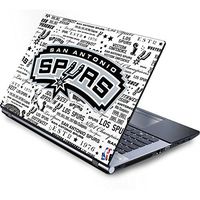 Skinit Decal Laptop Skin for Generic 13in (12.803in w X 8.996in h) Laptop - Officially Licensed NBA San Antonio Spurs Historic Blast Design