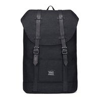Lightweight Outdoor Travel Backpack Casual Hiking&Camping Rucksack School Daypack Laptop Backpack for 15" Laptop & Tablets by KAUKKO(LINEN-BLACK)