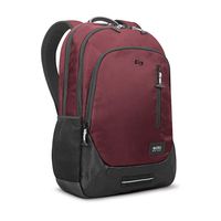 SOLO Varsity Region Backpack for Women and Men. Fits 15.6-inch Laptop and Notebook Perfect for Business, Travel, School and College - Burgundy