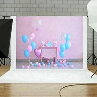 YJYdada Baby Balloon Festival Photography Studio Prop Backdrop Background 5x3FT Decor (G)