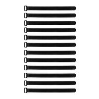 Demana 12 Pack Reusable Cinch Straps Cable Straps（Size: 1" x 12"） Circumference Fully Adjustable Cable Ties Multipurpose Hook and Loop Securing Straps for Cord Management