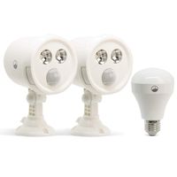 Fox&Summit FS-BNDL2 Lighting Bundle | Smart Lighting for Your Connected Home | Wi-Fi Devices Remotely Controlled via App or Voice | Motion Triggered Spot Lights & LED Smart Bulb | No Costly Hub Needed