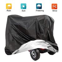 VVHOOY Mobility Scooter Cover, 210D Oxford Heavy Duty Waterproof 4 Wheel Power Scooter Travel Storage Cover All-Weather Outdoor Protection Dust Cover 55x26x36inch