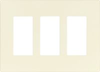 EATON 9523DS Aspire 9523 Decorative Mid Size Screw less Wall Plate, 3 Gang 4-1/2 In L X 6.37 In W 0.08 In T, Desert Sand
