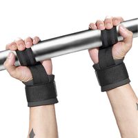 ZCON Zconmotarich Wrist Protector Straps 1 Pair Gym Sport Anti-Slip Fitness Dumbbell Weightlifting Wrist Protector Straps Black