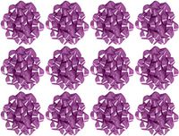 The Gift Wrap Company 12 Count Decorative Confetti Gift Bows, Medium Purple (12/pkg) Pkg/1