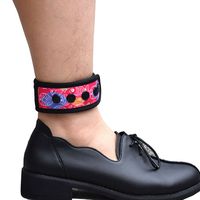 DDJOY Ankle Strap for Compatible with Fitbit & Garmin, Ankle Band for Compatible with Charge 2/3 Alta/HR Flex/2 Fitbit One or Garmin Vivofit/2/3/4, Ankle Band for Men and Women (Fishes Design, Medium)