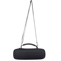 XBERSTAR Portable Travel Carry Storage Hard Case Bag Holder Zipper Pouch for JBL Charge 3 Wireless Bluetooth Speaker and Charger (Black Inner)