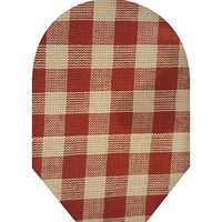 Red Plaid Pouch Cover Closed End
