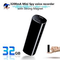 Mini Voice Activated Recorder, 32GB Super Long 800 Hours Recording Capacity, 365 Standby Battery, Audio Sound Recording Continuous Listening Device with Strong Magnetic