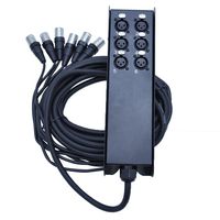 Seismic Audio SACB-6x25 6-Channel Low Profile XLR Send Sub Snake Cable, 25-Feet