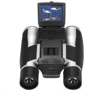 Vazussk 2" HD Digital Binoculars Camera 12x32 5MP Video Photo Recorder for Bird Watching Football Game with 8GB TF Card