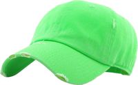 KBE-Vintage NGRN Vintage Washed Cotton Dad Hat Baseball Cap Polo Style