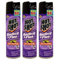 Hot Shot Non-Staining Bed Bug and Flea Killer, 17.5-Ounce (Pack of 3)