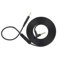 Replacement Headphones Audio Cable Cord Wire for Bose Soundtrue Soundlink QC25 QC35 OE2 Headphones (Inline Mic Remote Volume Control - Black)