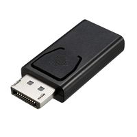 uxcell Displayport Male to Female Adapter with PCB Board DP to DP Gender Changer Extension Coupler Black