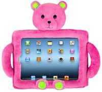 Cuddle Case Tablet and Ipad Case for Kids - Protective Teddy Bear Case with Handles - Fits 9.7 inch Galaxy Tablet and 2017/2018 9.7 inch Apple iPad Pro, iPad Air, iPad Air 2, iPad Cover (Pink)