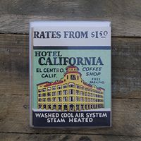 Vintage California Matchbook Note Cards Mix No. 2, Set of 12 Stationery Cards