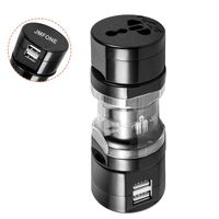JMFONE International Travel Adapter 2 USB Universal Power Adapter with Electrical Plug Perfect for European US, EU, UK, AU 160 Countries