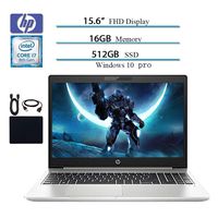 HP 2019 Premium Flagship Probook 450 G6 15.6 Full HD 1920x1080 Business Laptop, Intel 4-Core i7-8565U, Bluetooth, HDMI, Win 10 Pro, 16GB RAM, 512GB SSD w/ HESVAP Accessories