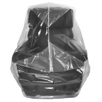 Wowfit Furniture Cover - Dust-Proof Moving Bag for Chairs, Recliners, Moving Boxes - Clear & Odorless Plastic Bag for Moving - 4mil Thick Chair Cover - 34W x 42D x 65/48H Inches