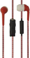 Xit Xit AXTKNXR Ear Buds with built-in Splitter and Microphone. Red - Wired Headsets - Retail Packaging - Red