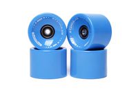 FREEDARE 70mm Longboard Wheels with ABEC-7 Bearings and Spacers(Blue,Set of 4)