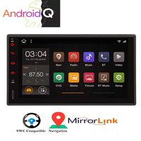 Android 10 2Din Stereo Quad Core Bluetooth Radio 7" Capacitive Touchscreen Double 2 Din GPS Car MP5 Video Player Audio FM AM RDS Receiver Navigation System Support Mirror Link WiFi USB SD CAM-in