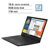 2019 Lenovo Newest ThinkPad E590 15.6-Inch Business Laptop, Intel Quad Core i5-8265U up to 3.9 GHz, Intel UHD 620, 8GB DDR4 RAM, 1TB HDD, USB-C, HDMI, WiFi, Bluetooth, Windows 10 Pro